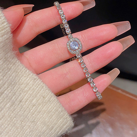Full diamond zircon bracelet